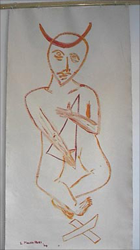 A illustration of the devil from Virgina Macer-Story. A illustration of the devil from Virgina Macer-Story.