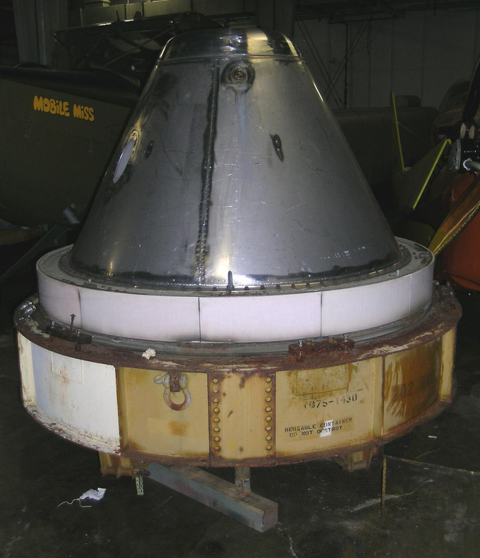 Photo of the GE Mark-2 reentry vehicle. Photo of the GE Mark-2 reentry vehicle.