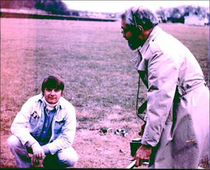 A 1975 photo of Ted Phillips with J. Allen Hynek. A 1975 photo of Ted Phillips with J. Allen Hynek.