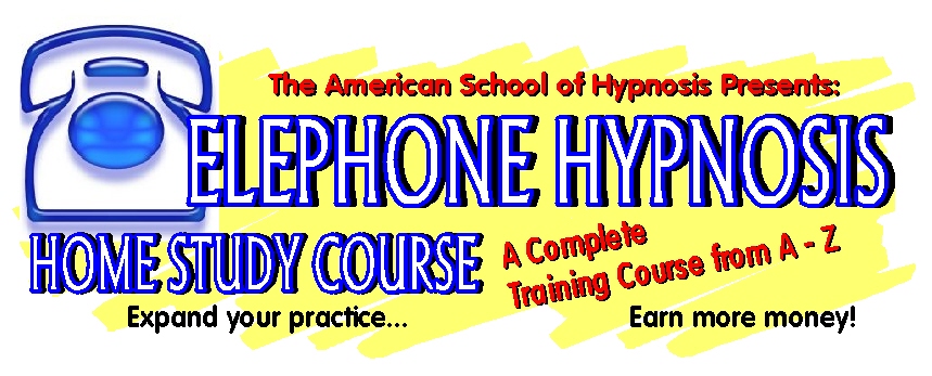 A graphic from the internet advertising telephone hypnosis.