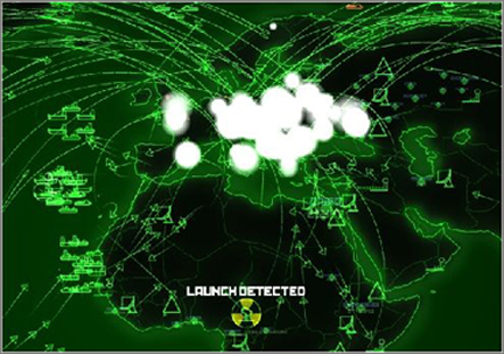 A war games simulation. A war games simulation.